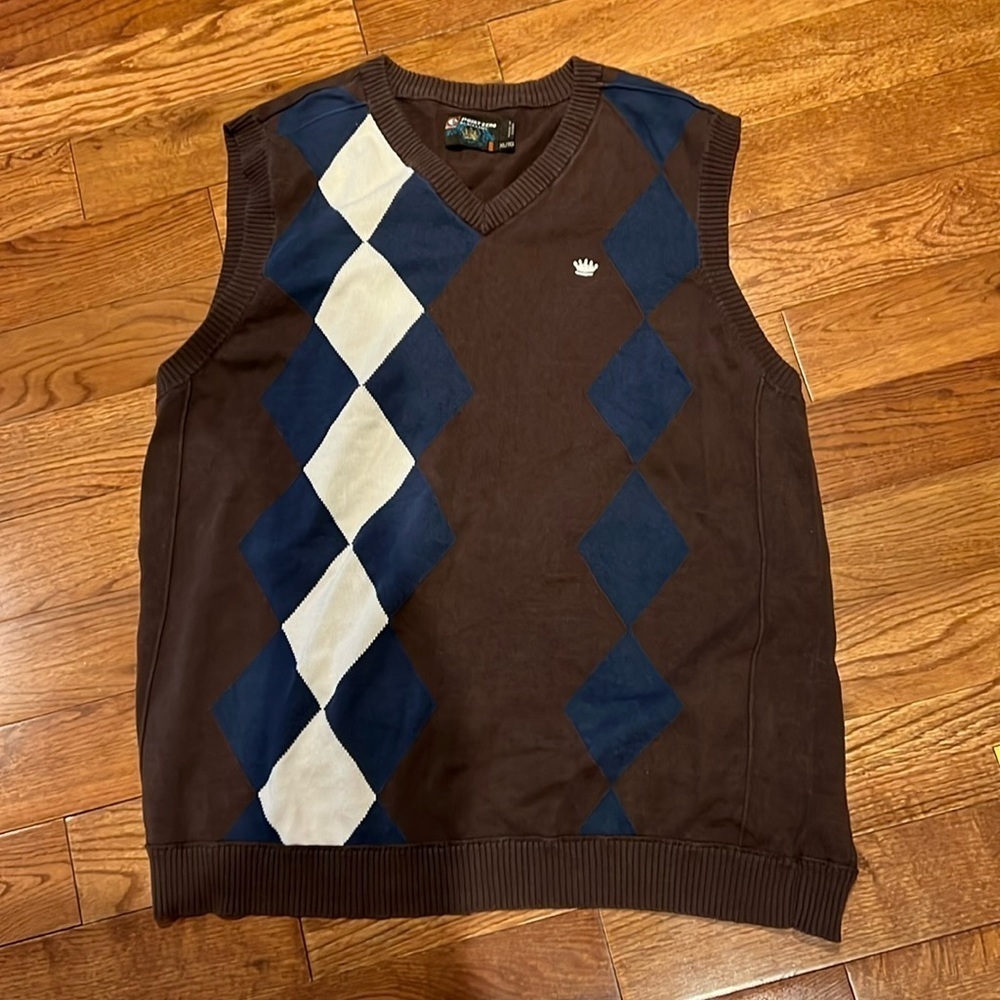 Point  Zero Sweater Vest Vintage sleeveless sweater Sz XL